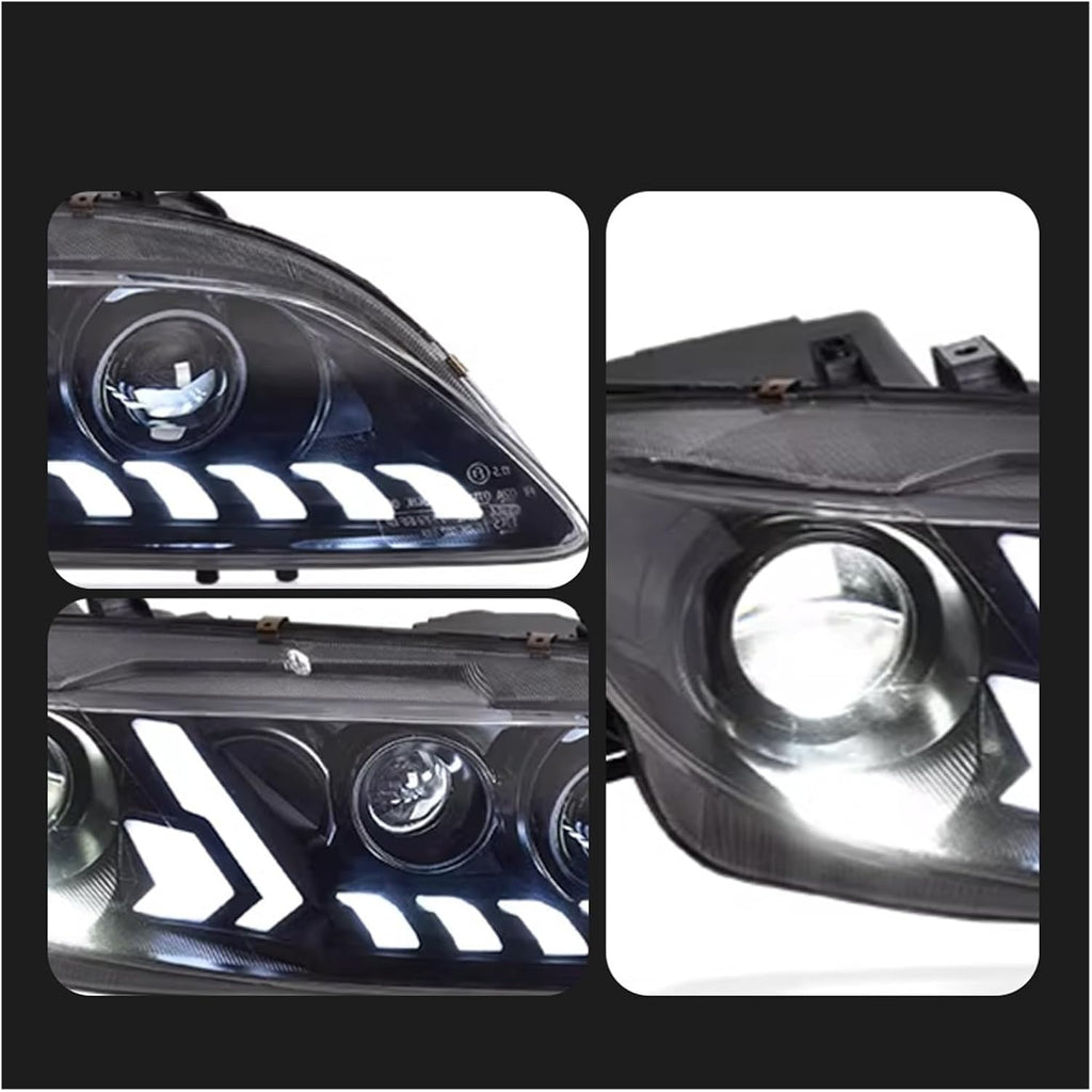 Car Model Head Light Parts Compatible With Mazda 6 Atenza 2003-2015 Modified LED Lamps Headlights DRL Dual Projector Facelift