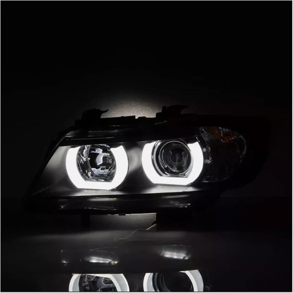 Car Lights Compatible With BMW 3 SERIES E90 E91 2005-2008 Headlight Assembly LED 3D DRL RUNNING FRONT LIGHTS HEADLIGHTS Automobiles Lamp