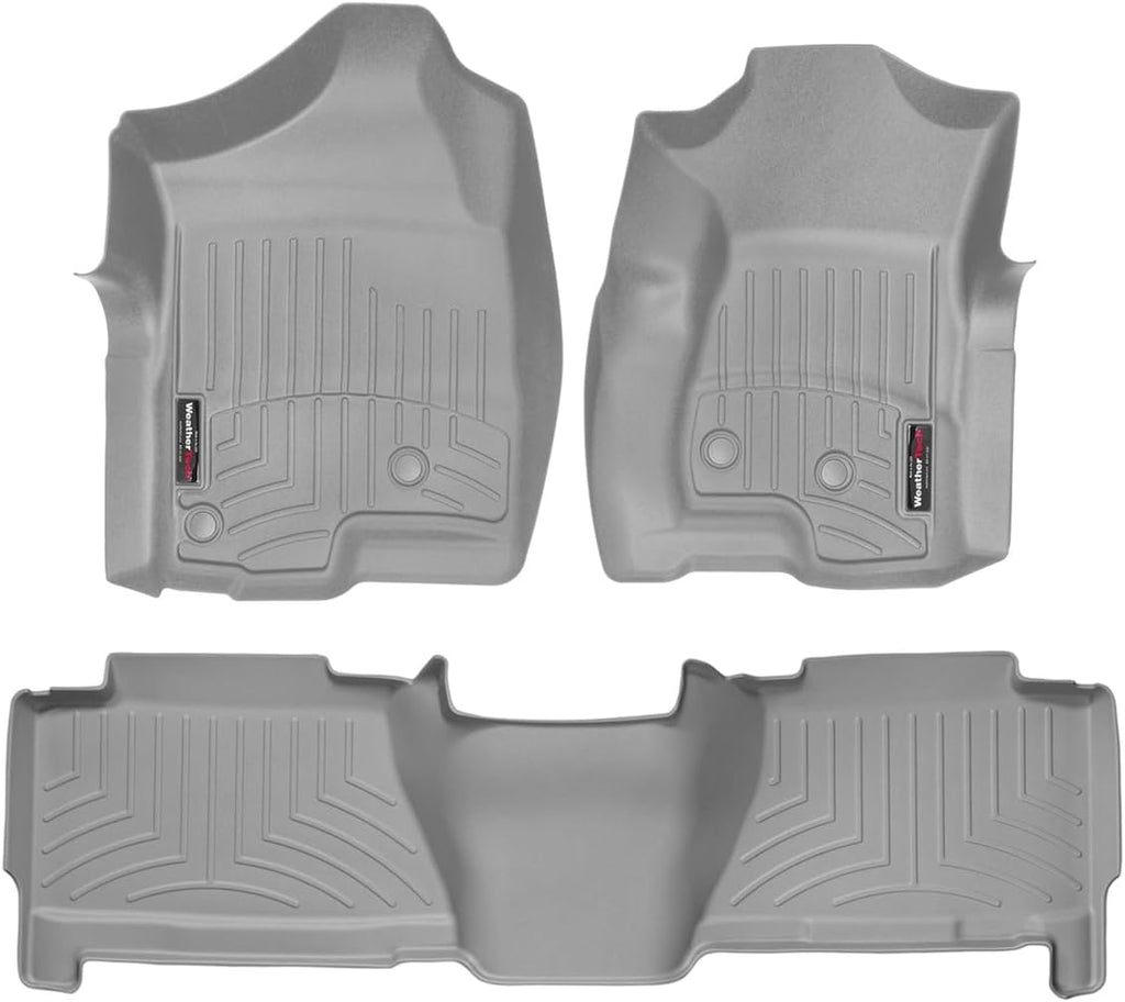 WeatherTech Custom Fit FloorLiners for Chevrolet Silverado, Escalade EXT, Avalanche - 1st & 2nd Row (460031-460612), Grey