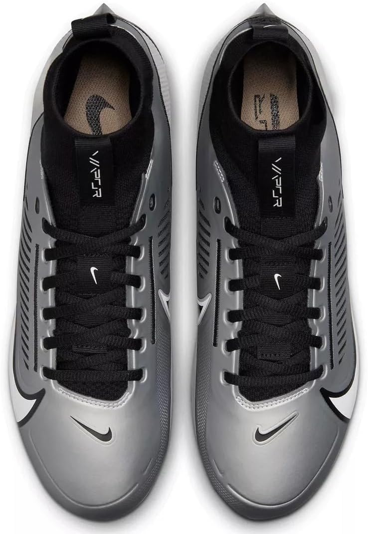 Nike Men's Football/Soccer Cleats Vapor Edge Pro 360 2 Light Smoke Grey/Black/Khaki/White (us_Footwear_Size_System, Adult, Men, Numeric, Medium, Numeric_14)