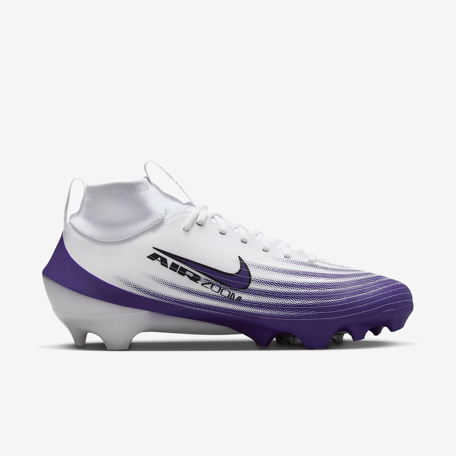 Nike Vapor Pro 1 Football Cleats (HM8850-104, White/Midnight Navy/Metallic Silver/Black)