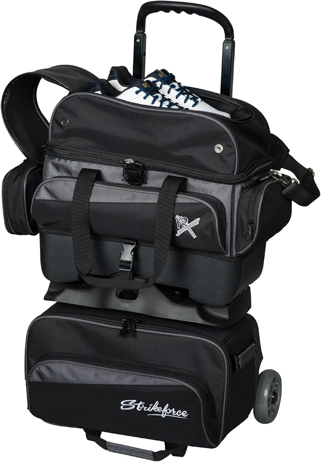 Strikeforce Konvoy 4-Ball Roller Bowling Bag Black/Carbon