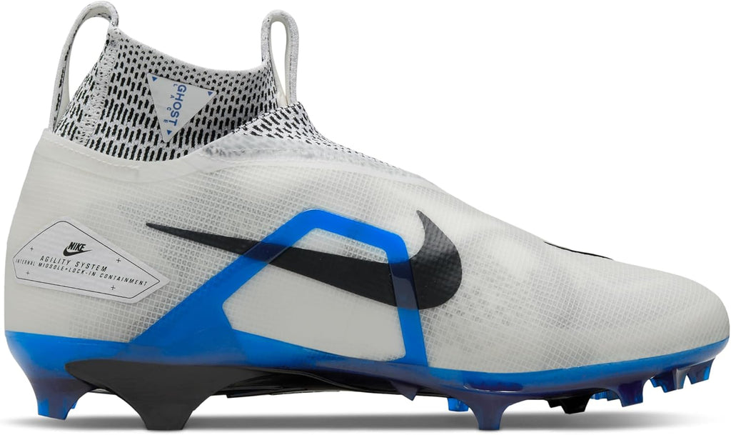 Nike Alpha Menace Elite 3 White/Particle Grey/Opti Yellow/Black Mens Football Cleat.