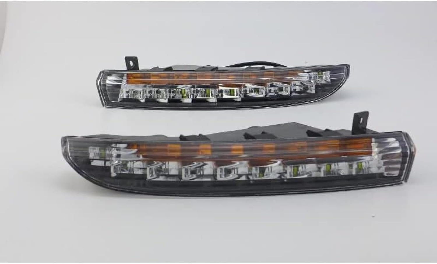 Fog Lights 2x DRL Daytime Running Fog Lights White Yellow Driving Indicator Lamps For VW For PASSAT For CC 2010-2012 Car Accessories Lights
