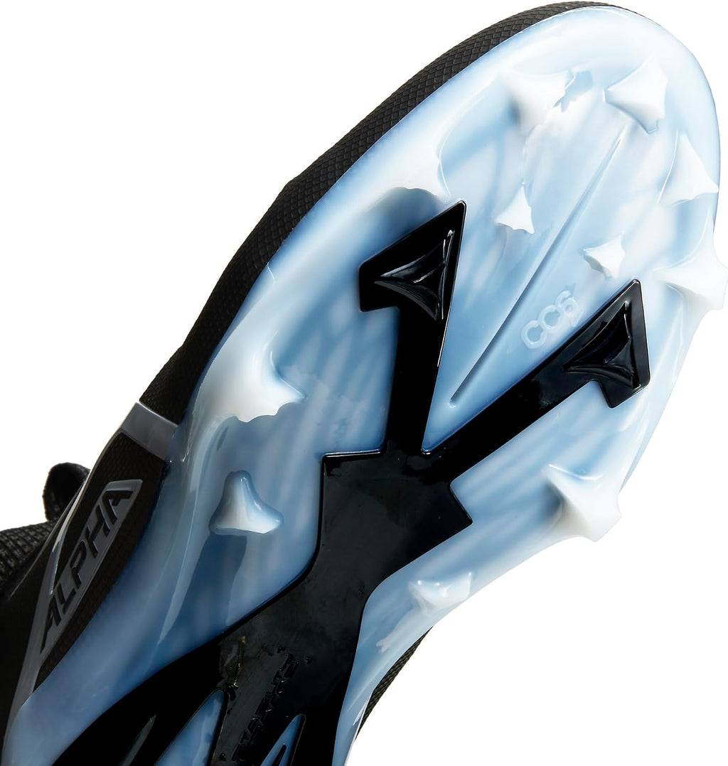 Nike Alpha Menace Elite 3 White/Particle Grey/Opti Yellow/Black Mens Football Cleat.