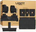 LASFIT Floor Mats&Cargo with Backrest Mats for 8 Seats 2025 2026 2027 Ford Expedition MAX, All Weather TPE Custom Fit for Car Liners, 1st& 2nd& 3rd, (Only Fit 3rd Row 40/20/40 Split Bench seat) 5pcs