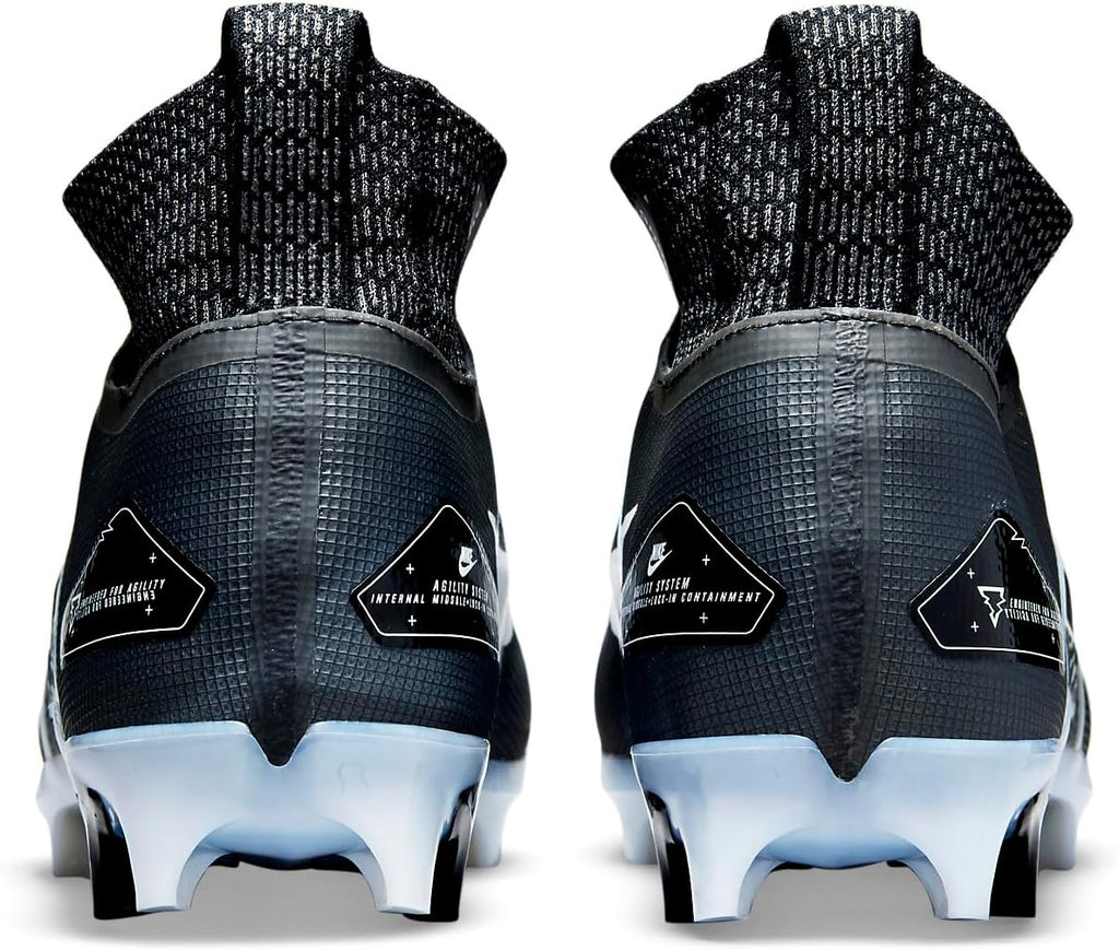 Nike Alpha Menace Elite 3 White/Particle Grey/Opti Yellow/Black Mens Football Cleat.