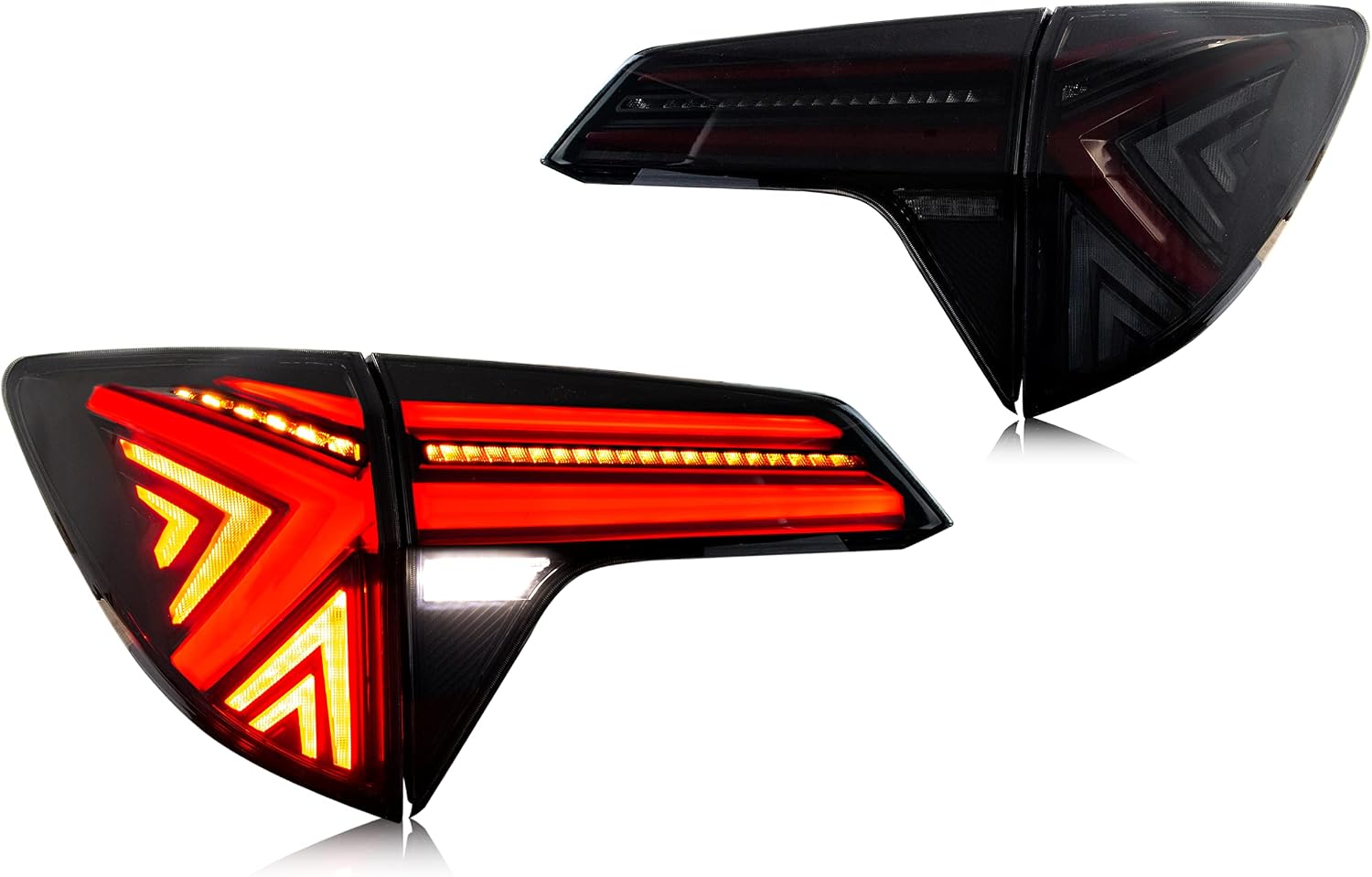 inginuity time LED Tail Lights for Honda HR-V 2016-2022 Start-up Animation Sequential Indicator Replacement Black Rear Lamps Assembly Accessary