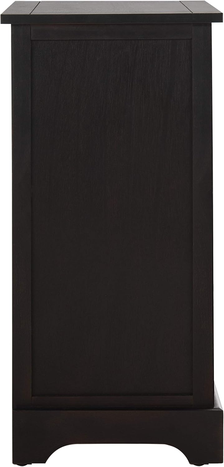 SAFAVIEH Furniture - Carrie 3-Shelf Side Table - Brown - Solid Wood - Farmhouse Tiered Design - Ideal for Living Room, Entryway, Home Office, 16'W x 13'D x 26'H - Fully Assembled (AMH5700F)