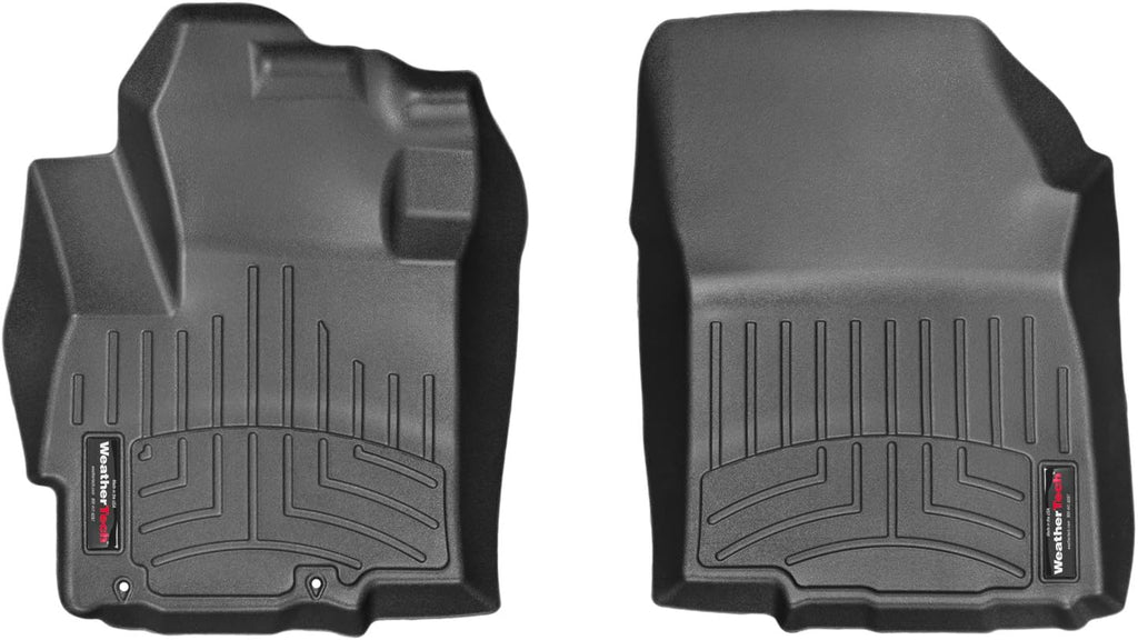 WeatherTech Custom Fit FloorLiners for Mitsubishi Mirage, Mirage G4, Mirage - 1st Row (446001), Black
