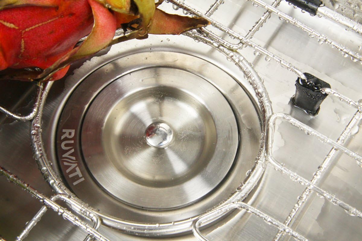 Ruvati Undermount Corner Butterfly Kitchen Sink 16 Gauge 44 inch Double Bowl Stainless Steel - RVH8400