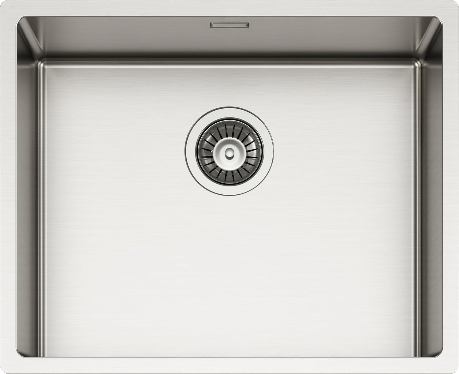 SCHOCK | New Technick N100 L Stainless Steel Kitchen Sink, 540 x 440 cm, 500 x 400 cm, 1 Bowl Brushed Stainless Steel, Combinable with Mixers, Hobs, Ovens, Triple Installation