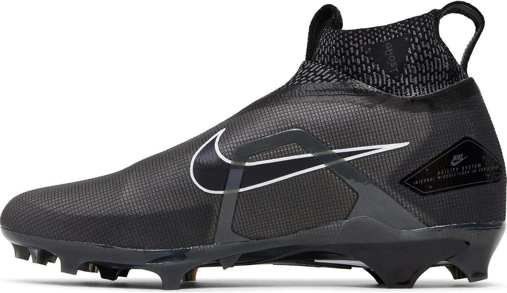 Nike Alpha Menace Elite 3 CT6648-010 Black-Iron Grey-White Men's Football Cleats 13 US