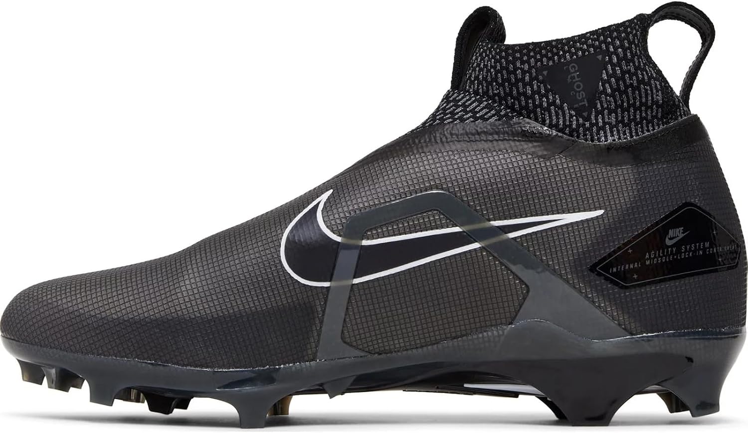 Nike Alpha Menace Elite 3 CT6648-010 Black-Iron Grey-White Men's Football Cleats 13 US