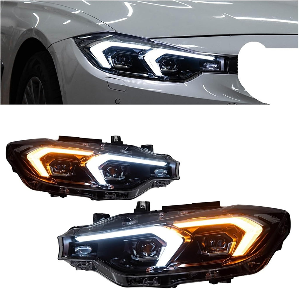 Car Lights Compatible With BMW 2012-2019 F30 LED Headlight F31 Head Lamp 318i 320i 325i 328i 330i 335i DRL Automotive Accessories(For 12-15 Xenon)