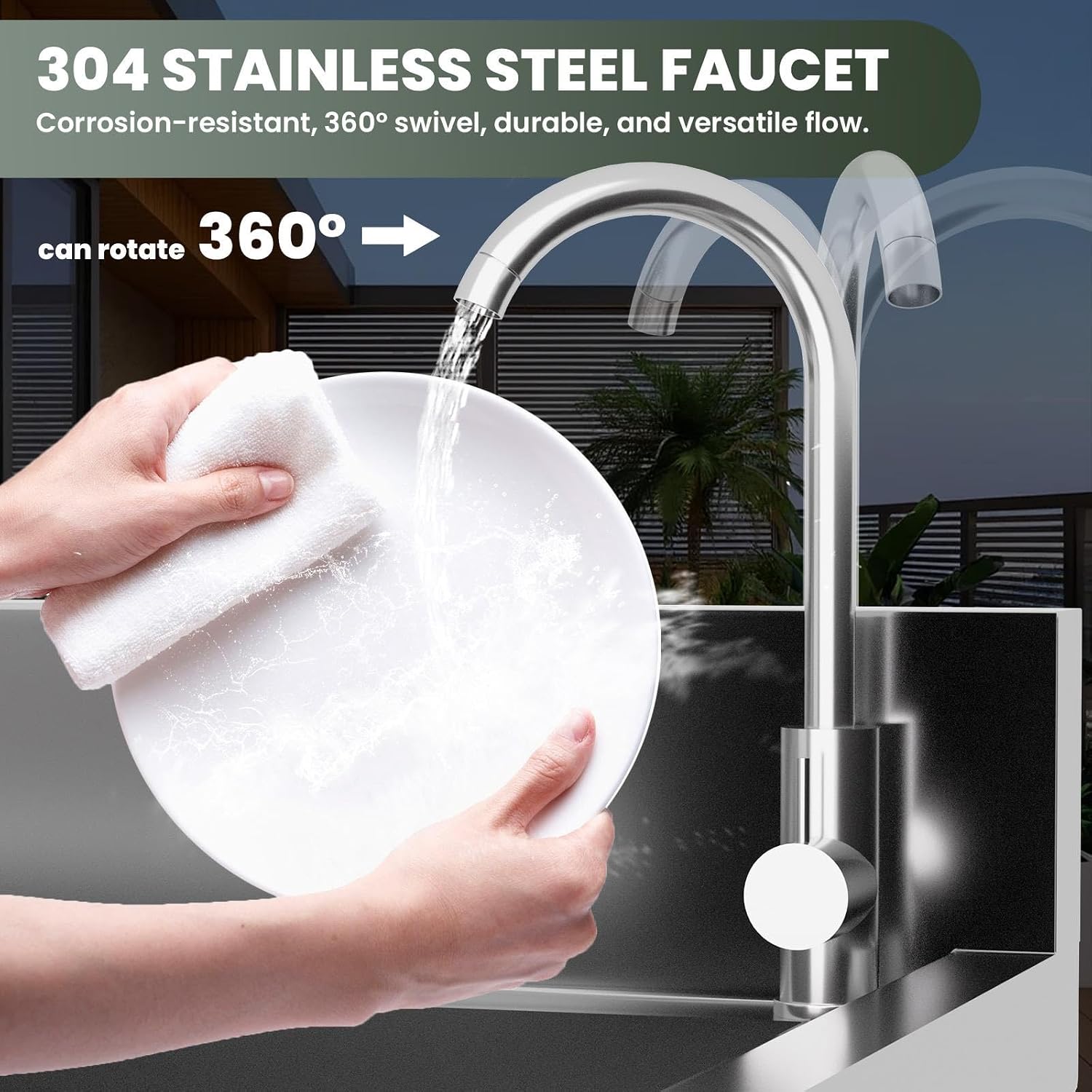 304 Stainless Steel Commercial Triple Bowl Sinks with 20' L x 13' W x 8' D Bowl, 47.3 inch Free Standing Sink Station, Restaurant Sink for Home Bar Restaurant Loading 286 Lbs