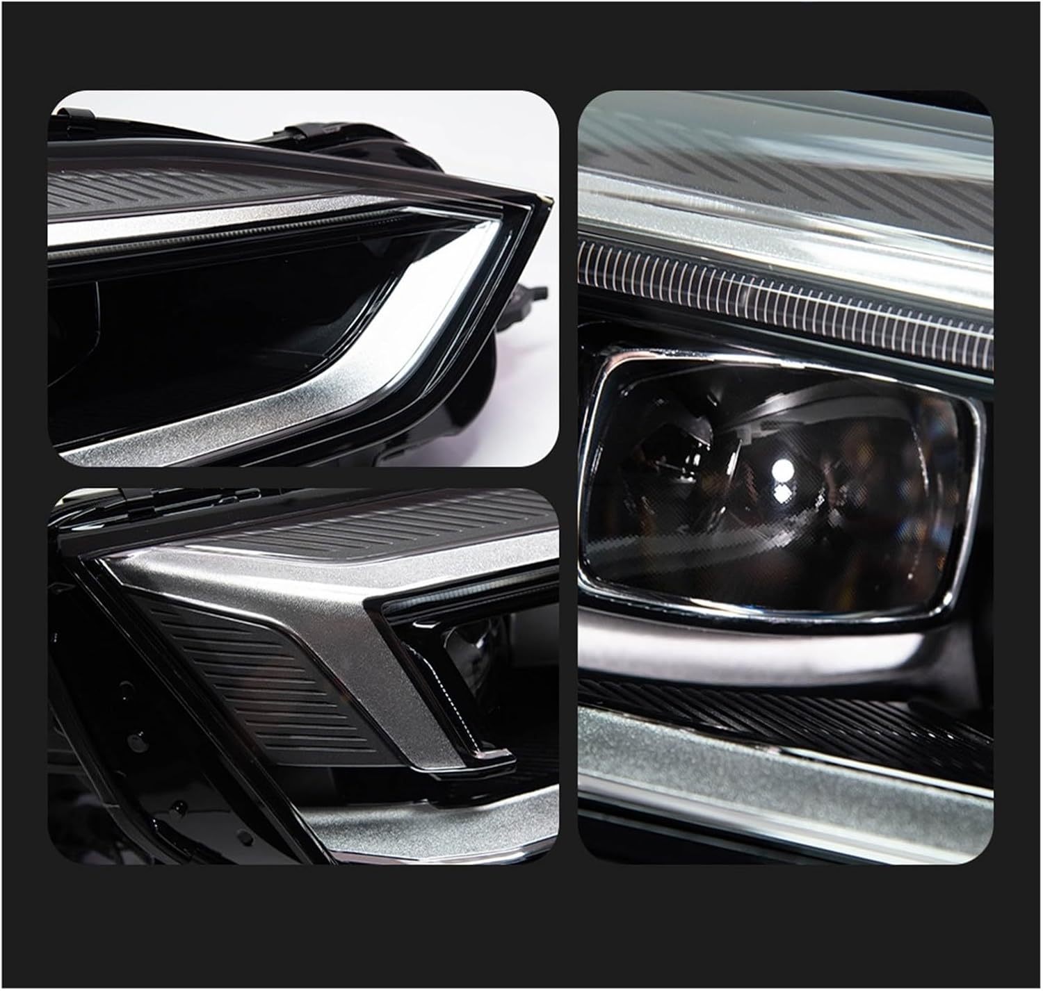 Car Lights Compatible With A5 2017 2018 2019 LED Auto Headlight Assembly Upgrade 2020 Style Design Bifocal Lens Exterior Accessories