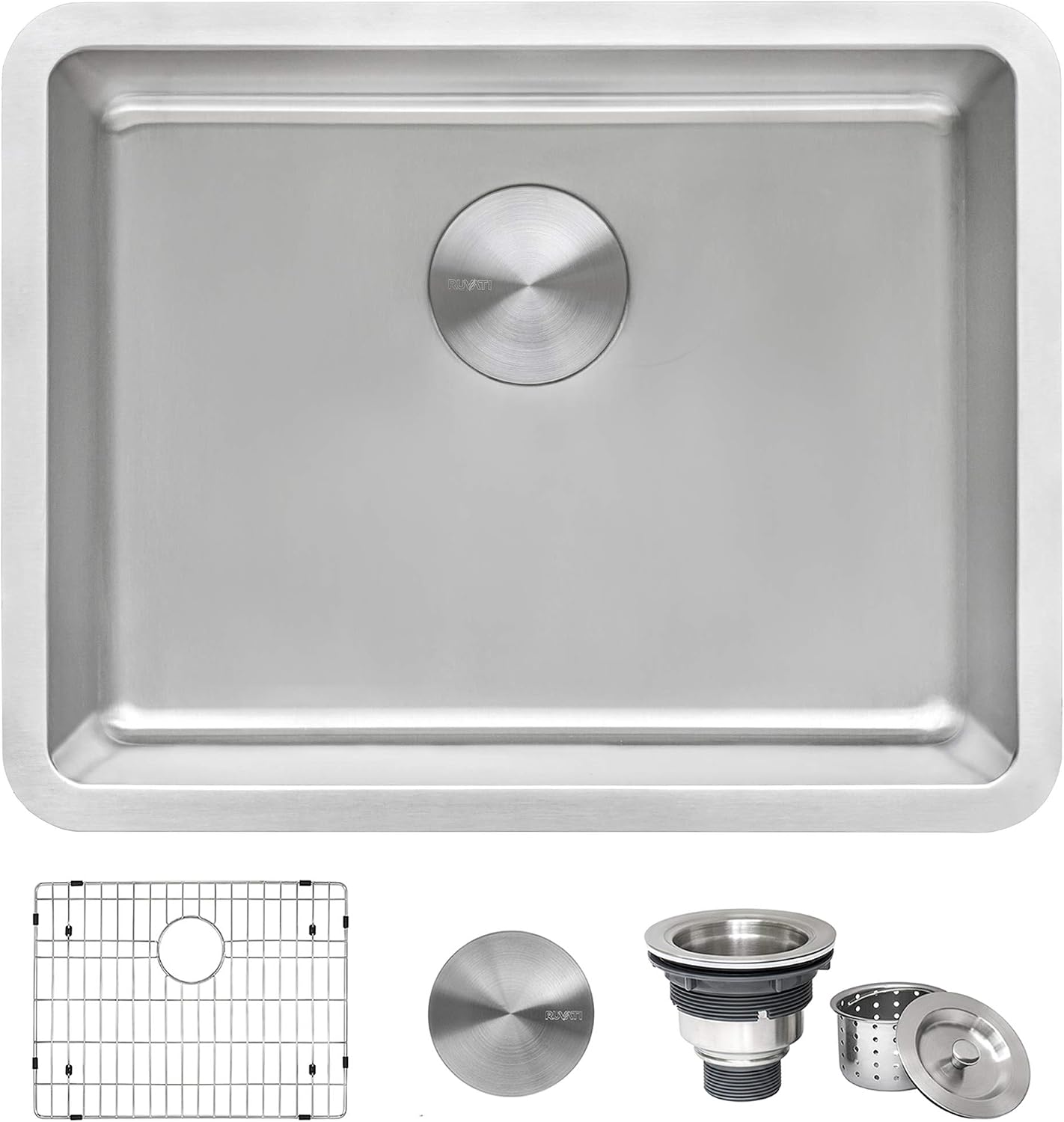 Ruvati 23-inch Undermount Bar Prep Kitchen Sink 16 Gauge Stainless Steel Single Bowl - RVM5908
