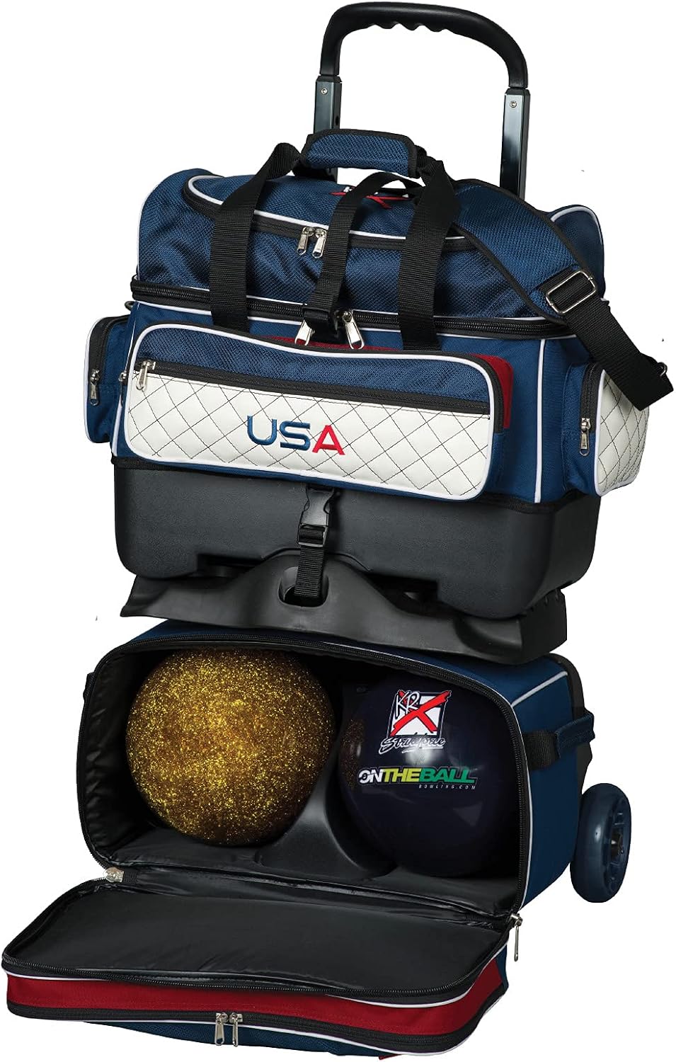 Strikeforce Royal Flush 4-Ball Roller Bowling Bag