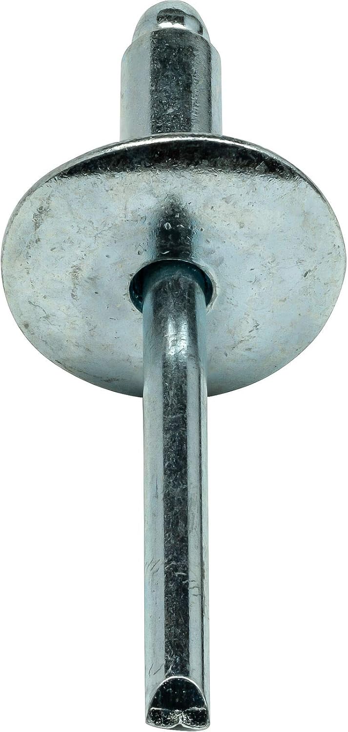 Large Flange Pop Rivets 1/4' x 3/8'All Steel (8-6) Dome Head Quantity 250 HQ