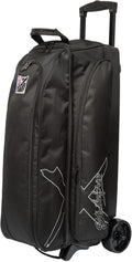 Strikeforce Hybrid X 3-Ball Roller Bowling Bag Black