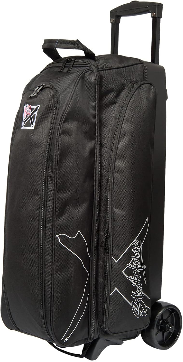 Strikeforce Hybrid X 3-Ball Roller Bowling Bag Black