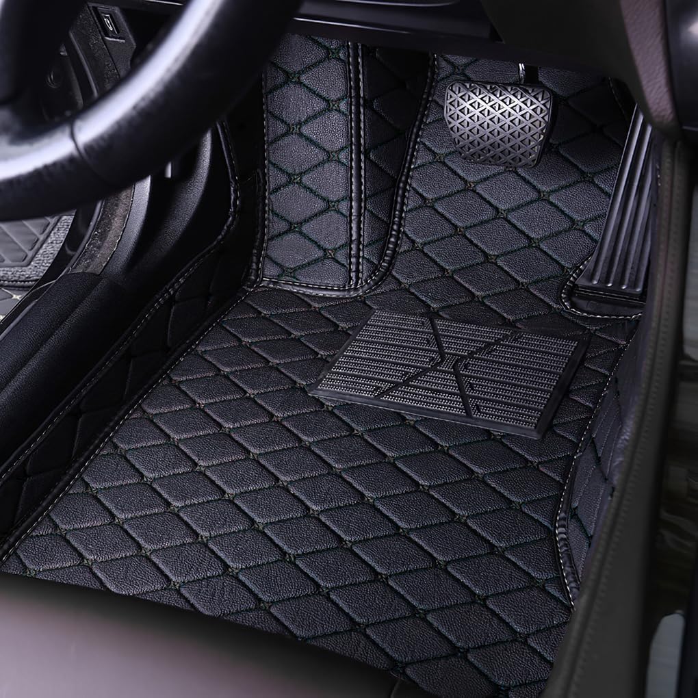 Car Floor Mats for Nissan Murano 2015-2019, Leather Luxury Floor Liner All Weather Protection Carpet.(Full Set/Black)