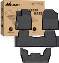 Nilight TPE Floor Mats for Honda Pilot 2023 2024 2025 2026,All Weather Custom Fit Heavy Duty Floor Liners