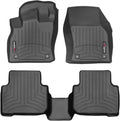 WeatherTech Custom Fit FloorLiners for Audi Q3-1st & 2nd Row (441544-1-2), Black