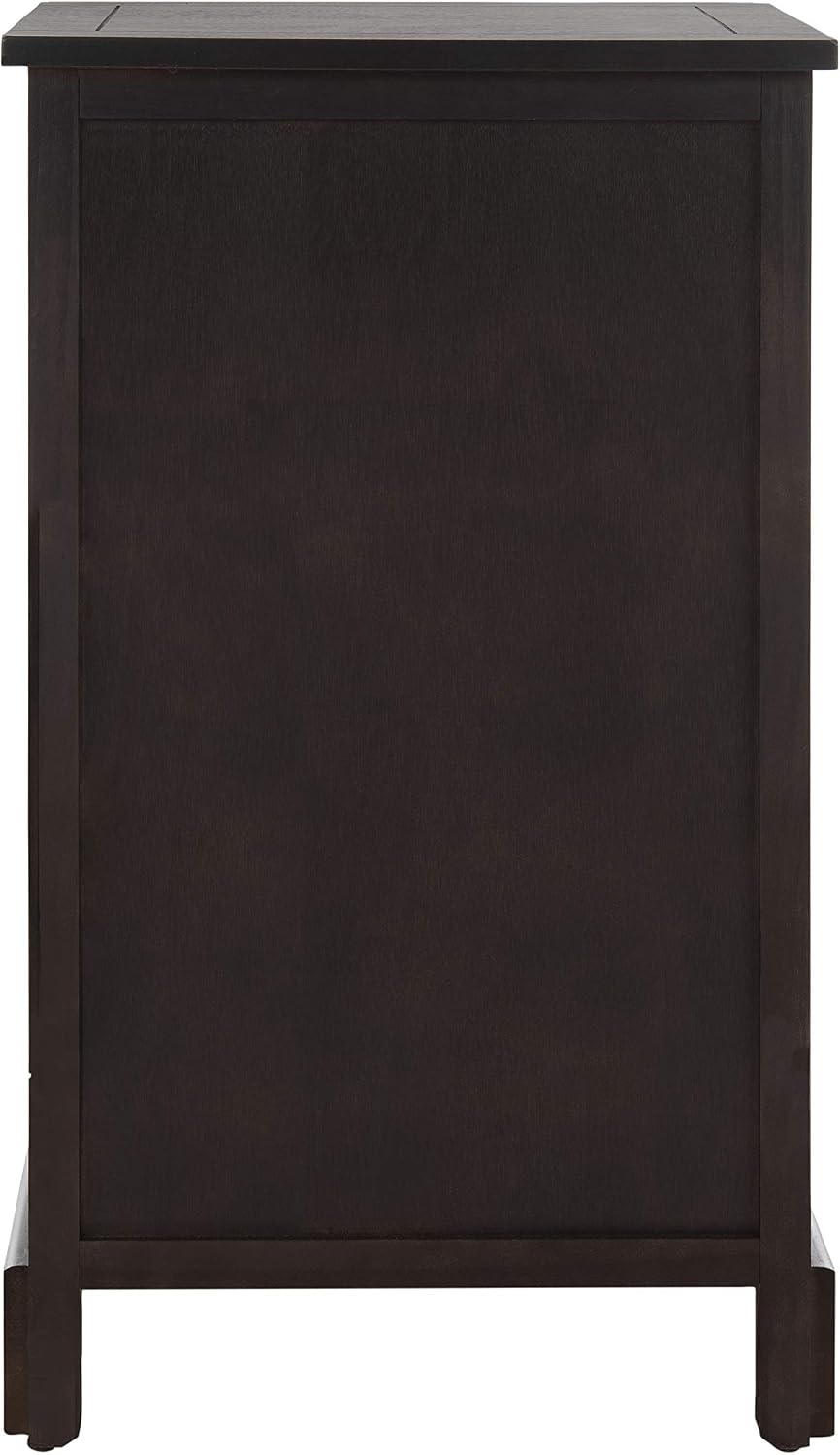 SAFAVIEH Furniture - Carrie 3-Shelf Side Table - Brown - Solid Wood - Farmhouse Tiered Design - Ideal for Living Room, Entryway, Home Office, 16'W x 13'D x 26'H - Fully Assembled (AMH5700F)
