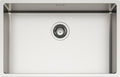 SCHOCK | New Technick N100 2L Stainless Steel Kitchen Sink, 690 x 440 cm, 650 x 400 cm, 1 Bowl Brushed Stainless Steel, Combinable with Mixers, Hobs, Ovens, Triple Installation