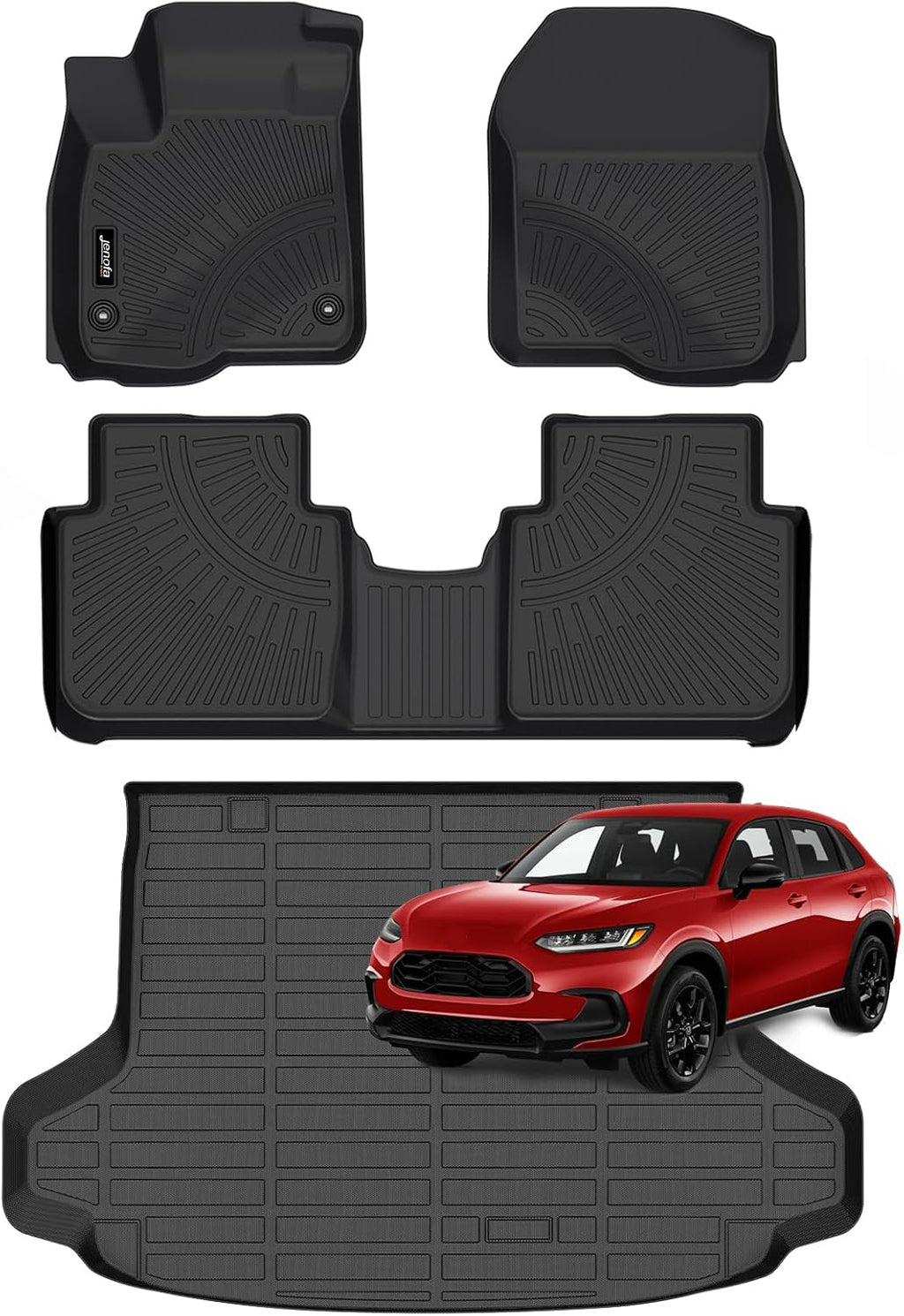 Jenofa-Floor Mats for Honda HRV 2023-2027 (Include HRV Hybrid) for Acura ADX 2025-2027 All Weather Floor Mats Set Car Mat for HRV Floor Liners Custom fit Accessories 2026