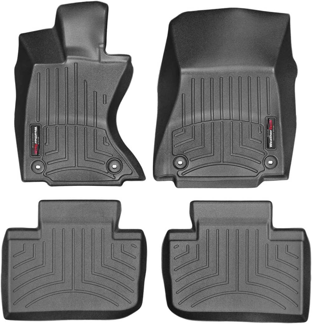 WeatherTech Custom Fit FloorLiners for Lexus is, is, is - 1st & 2nd Row (44575-1-2), Black