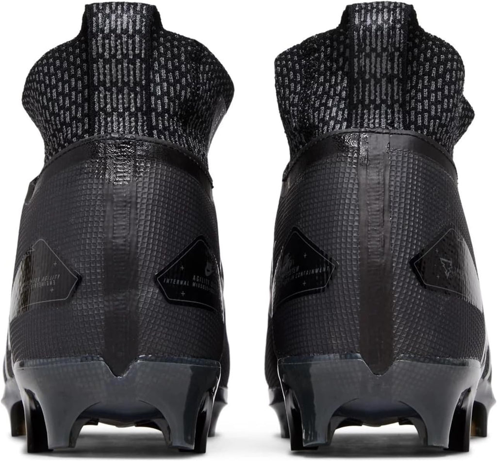 Nike Alpha Menace Elite 3 CT6648-010 Black-Iron Grey-White Men's Football Cleats 13 US