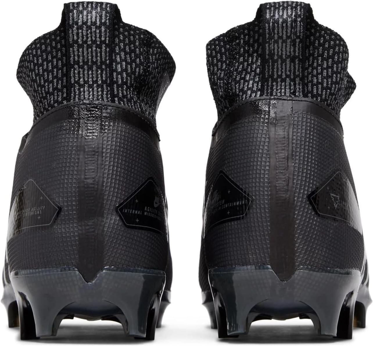 Nike Alpha Menace Elite 3 CT6648-010 Black-Iron Grey-White Men's Football Cleats 13 US