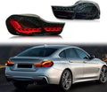 HCmotion LED Tail Lights Assembly For BMW 4 Series M4 F32 F33 F82 F36 F82 F83 Sedan/Convertible/Coupe 2014-2020,LED Rear Lamps With Start-up Animation & Sequential Indicator (Smoked)