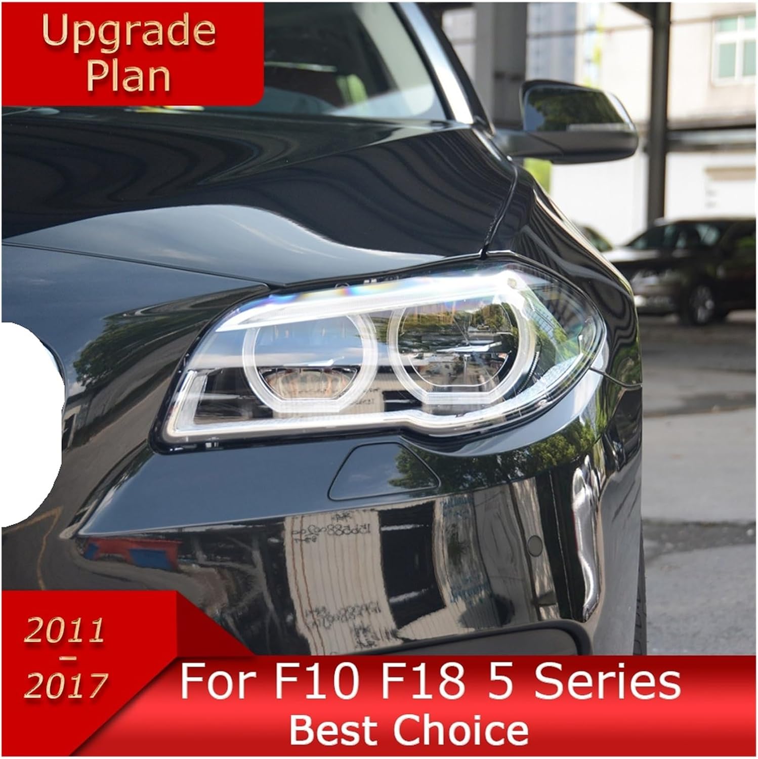 Car Lights Compatible With BMW F10 F18 2011-2017 5 Series 520i 530i LED Auto Headlight Assembly Upgrade High Configure Design Accessories(For 14-17 User)