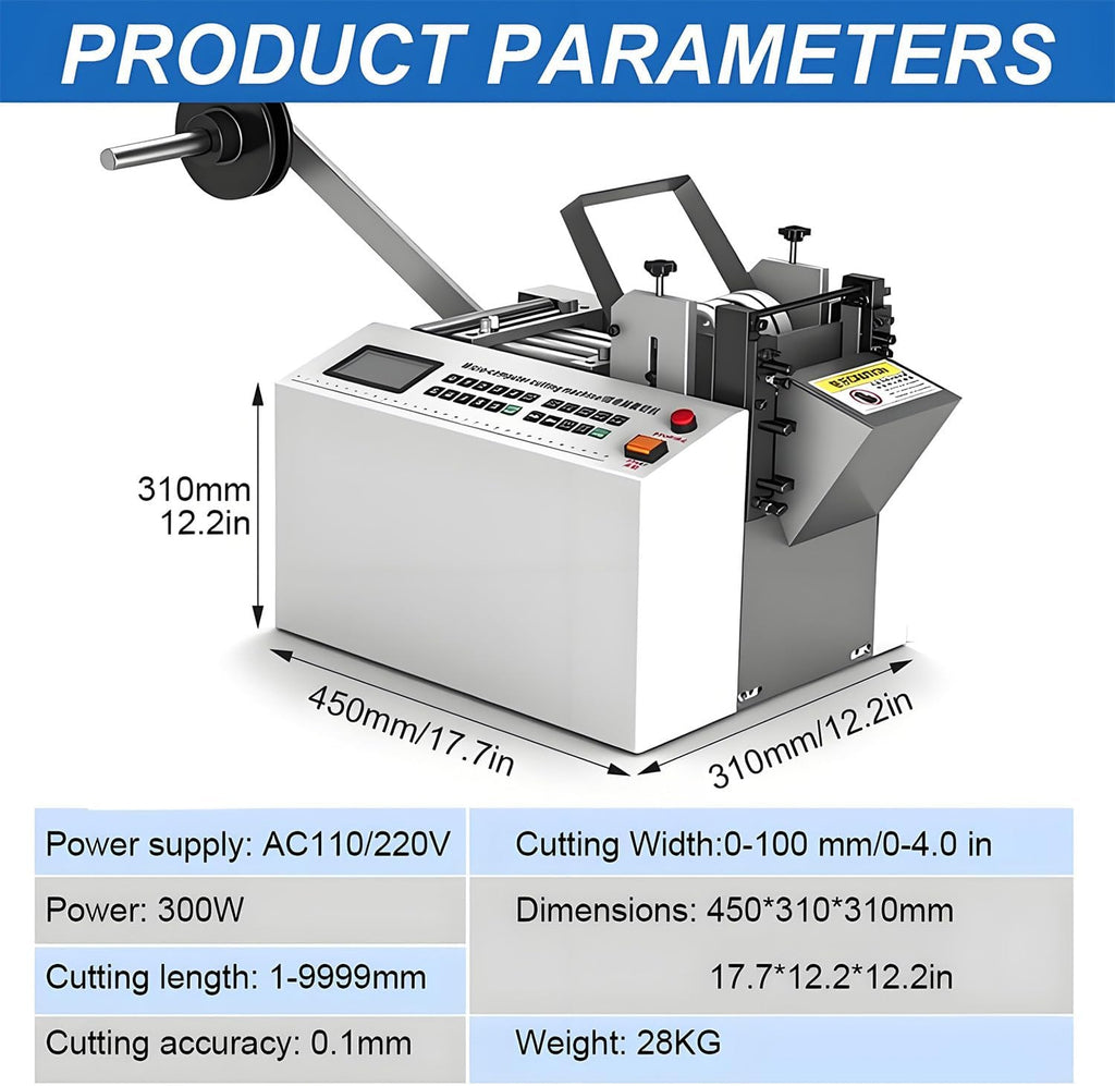 Fully Automatic Heat-Shrink Tube Micro-Computer Cutting Machine Electric Tube Cable Pipe Cutter with Micro Computer Control, Cutting Accuracy 0.1Mm, For Sleeve Rubber/Plastic Tube