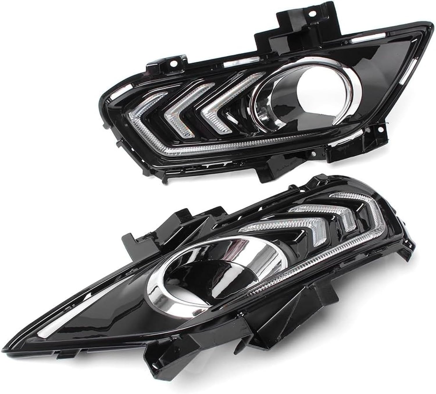 Fog Lights DRL Fog Light Daytime Running For Work Light Driving Lamp For Fusion For Mondeo 2013-2015 Pair Car Indicators Replacement Kit