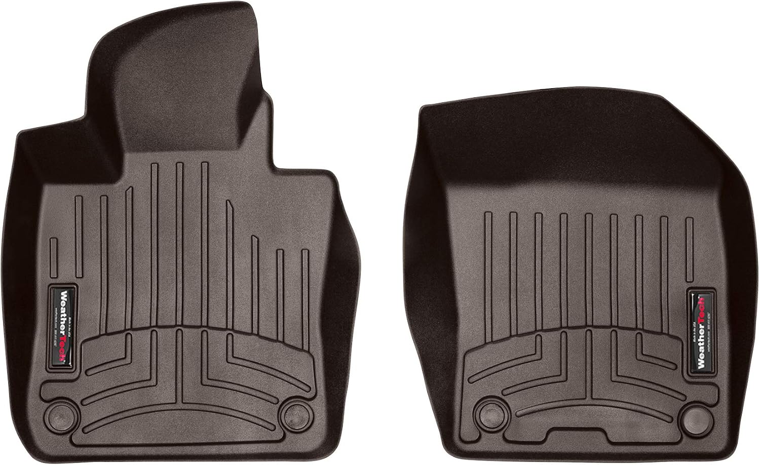 WeatherTech Custom Fit FloorLiners for Volvo V60 Recharge, S60, V60 Cross Country - 1st Row (4715251), Cocoa