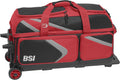 BSI Dash Roller Bowling Bag with Smooth Rolling Wheels, Padded Ball Compartment, Retractable Locking Handle, & Shoe Pocket