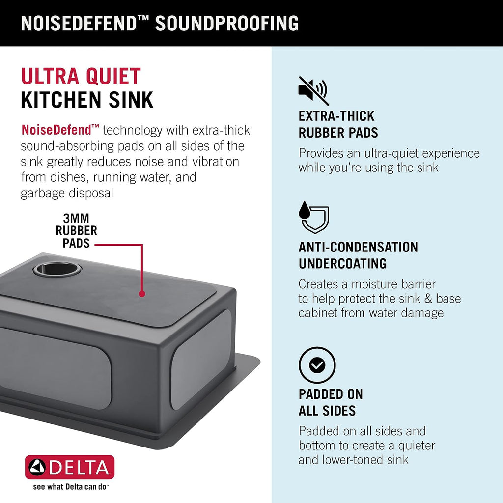 DELTA FAUCET 95A932-25S-SS Lorelai Workstation Kitchen Sink Drop-in Top Mount Stainless Steel Single Bowl with WorkFlow Ledge and Chef's Kit of 5 Accessories