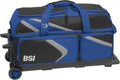 BSI Dash Roller Bowling Bag with Smooth Rolling Wheels, Padded Ball Compartment, Retractable Locking Handle, & Shoe Pocket