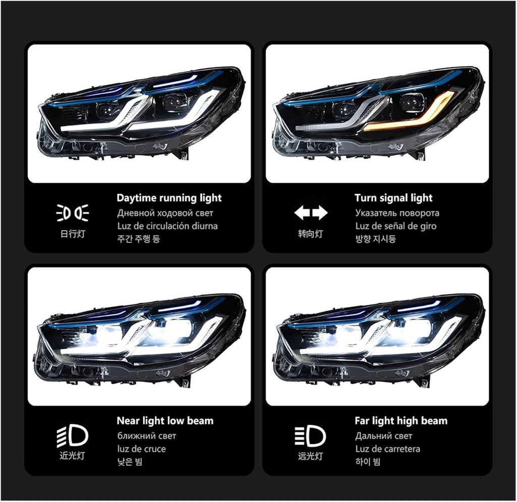 Car Lights Compatible With BMW F07 5GT LED Auto Headlight Assembly Upgrade M5 Competition Dynamic Signal Front Lamp Tool Accessories
