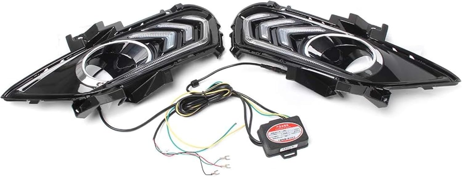 Fog Lights DRL Fog Light Daytime Running For Work Light Driving Lamp For Fusion For Mondeo 2013-2015 Pair Car Indicators Replacement Kit