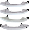 Garage-Pro Exterior Door Handle SET Compatible with GMC Sierra 1500 2014-2018, Sierra 2500 HD 2015-2018, Sierra 3500 HD, Chevrolet Silverado 1500 Chrome Plastic