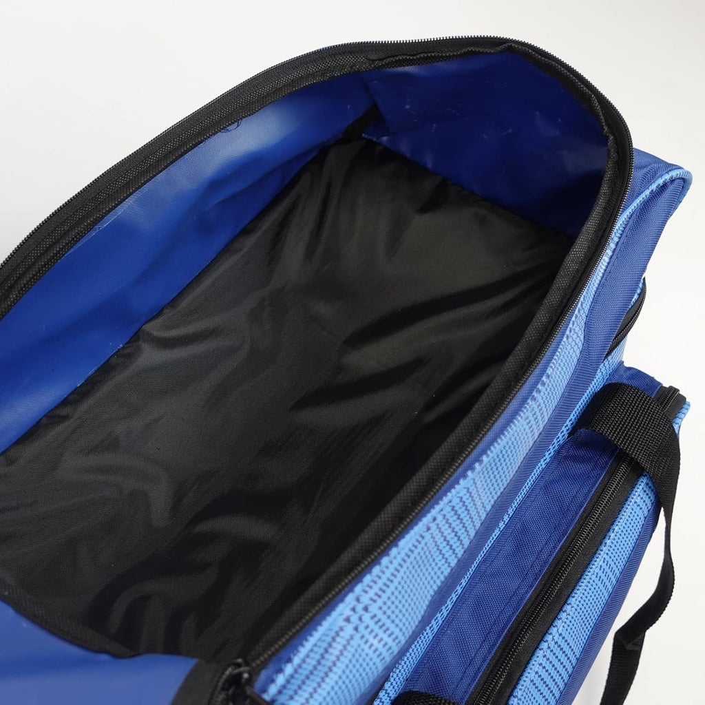 ELITE Deluxe 2 Ball Bowling Bag with 5' Smooth Wheels - Large Accessory Pocket, Shoe Compartment, 36' Extendable Handle