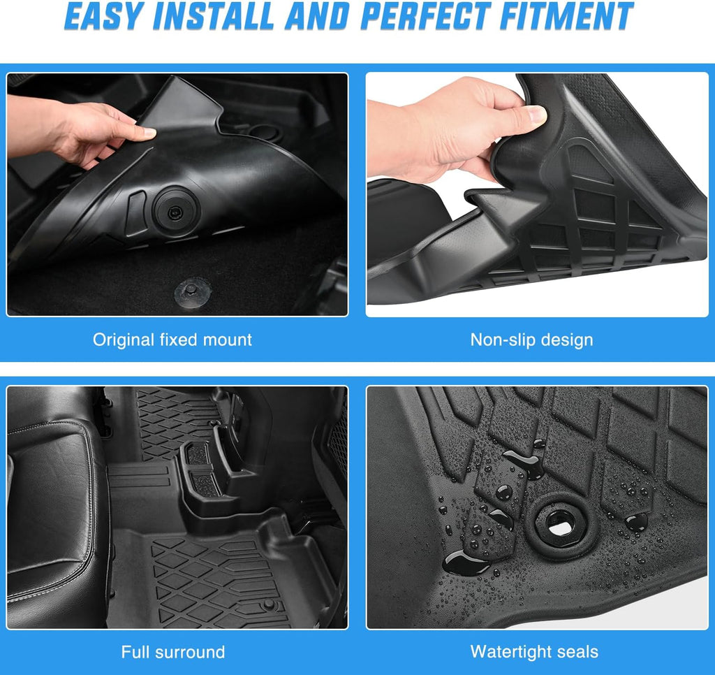 Nilight TPE Floor Mats for Honda Civic 2022 2023 2024 2025 2026 / Acura Integra 2023-2026,All Weather Custom Fit Heavy Duty Floor Liners
