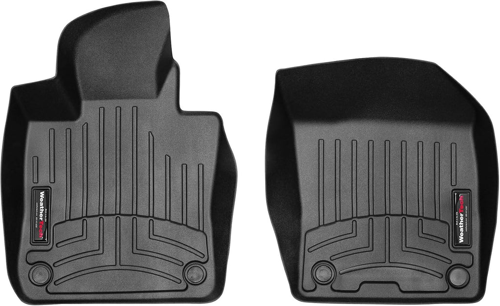WeatherTech Custom Fit FloorLiners for Volvo S60, V60, V60 Recharge - 1st Row (4415251), Black