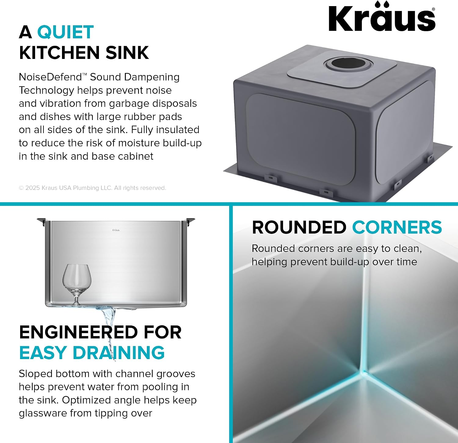 KRAUS 18 x 18 inch Standart PRO™ Drop-In Top Mount 16 Gauge Single Bowl 1-Hole Stainless Steel Kitchen Sink Set (5 Item Bundle: Sink, Bottom Grid, Drain Assembly, Drain Cap, Kitchen Towel), KHT301-18